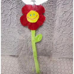30cm Bendable Bright Red Flower