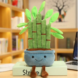 40cm Bamboo Potted ( Blue )