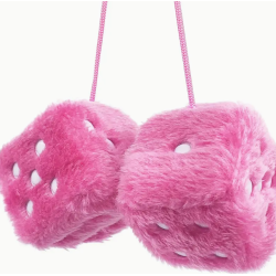 1 Pair Pink Dice